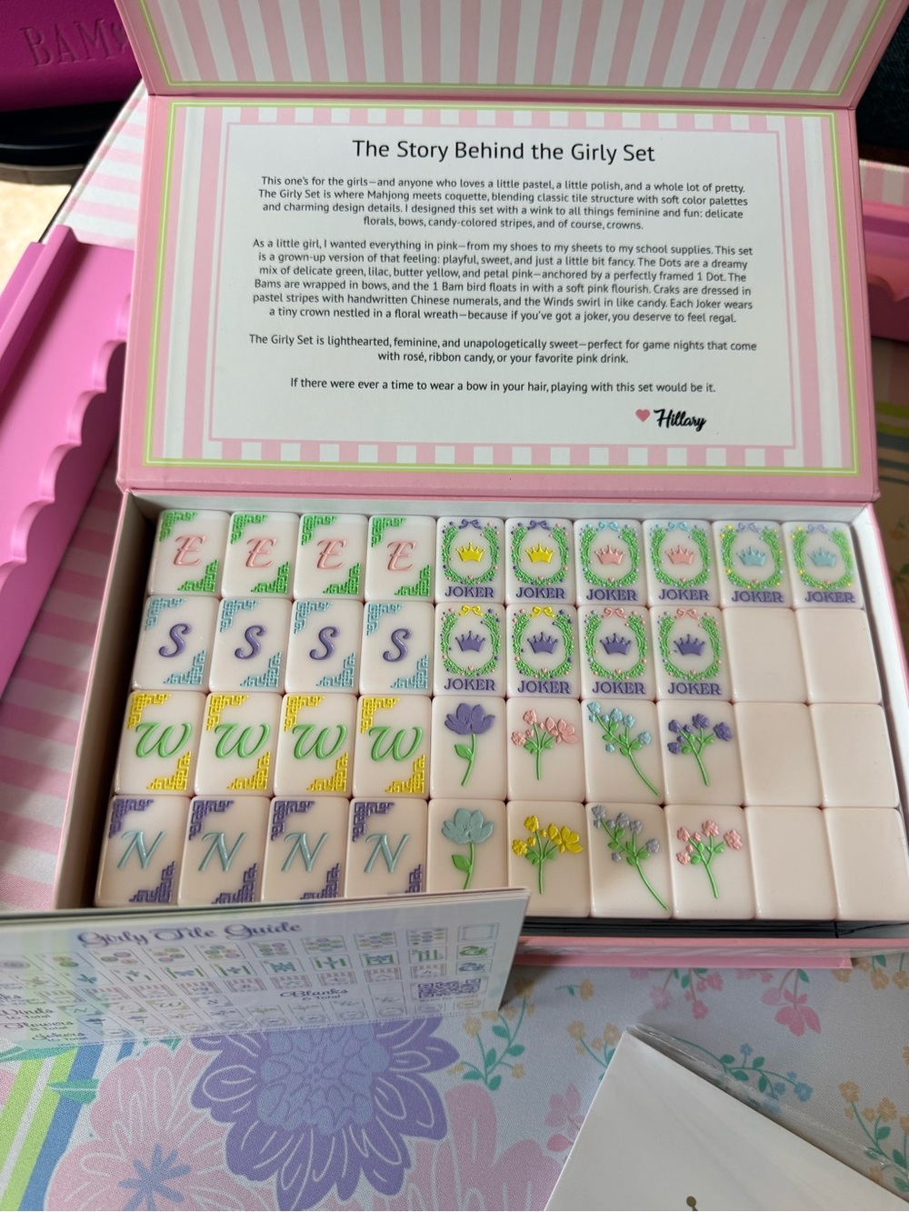 The Royal Mahjong Society Girly Girl set. NWT. Bundle . So adorable . Unique